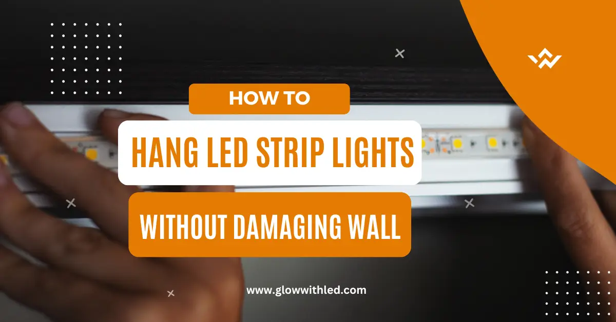 how to hang led strip lights without damaging wall