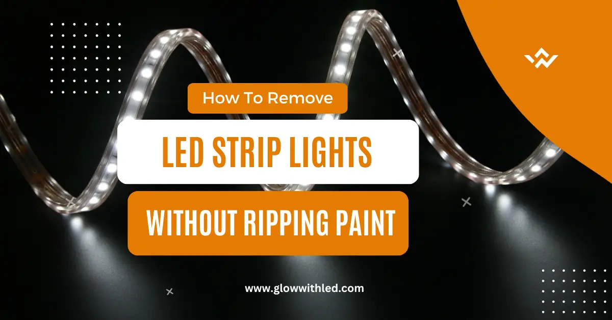 remove led strip lights without ripping paint