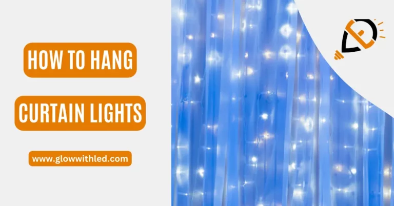 how to hang curtain lights